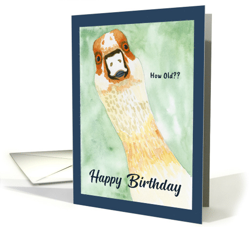 Funny Birthday General Surprised Goose How Old Humorous... (1890710)