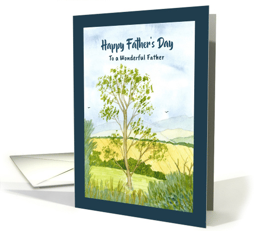 Happy Father's Day Father Landscape Tree Mountains... (1899180)