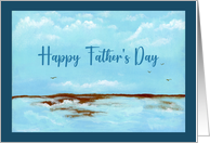 Happy Father’s Day General Seascape Waves Ocean Shoreline Water Art card