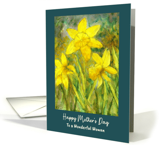 Happy Mother's Day For Her Yellow Daffodils Flowers... (1900936)