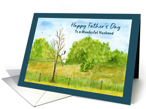 Happy Father's Day Husband Bird Branches Tree Landscape... (1903872)
