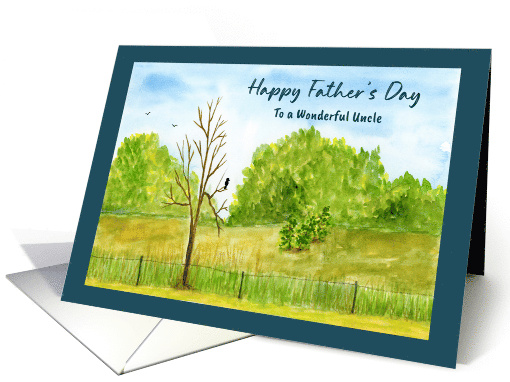 Happy Father's Day Uncle Bird Branches Trees Landscape... (1903884)