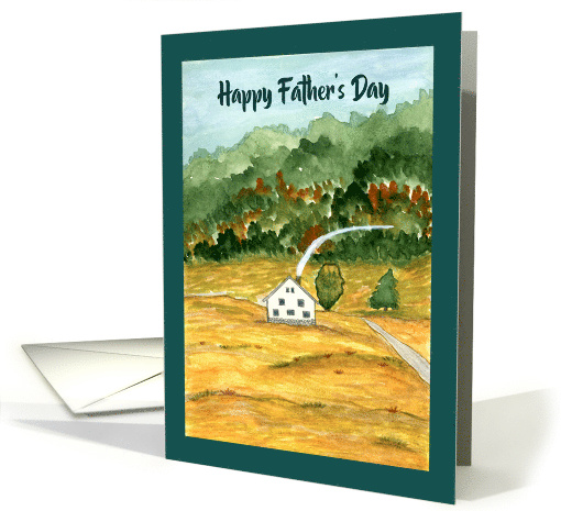 Happy Father's Day General Trees House Landscape Mountain... (1904704)