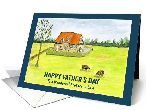 Happy Father's Day Brother in Law Farmhouse Farm Sheep... (1906604)