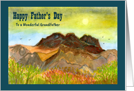 Happy Father’s Day Grandfather Mountain Birds Landscape Bushes Sky Art card