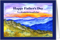 Happy Father’s Day Grandfather Mountains Landscape Sky Sunrise Art card