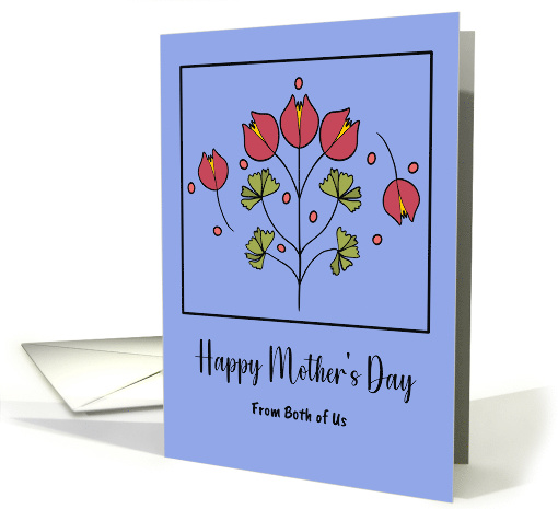 Happy Mother's Day From Couple Red Flowers Floral... (1915488)