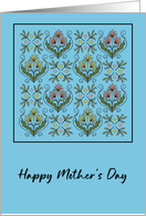 Mother’s Day General Flowers Floral Botanical Art Nouveau Pattern card