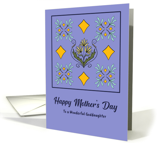 Happy Mother's Day Goddaughter Flowers Floral Botanical... (1916406)