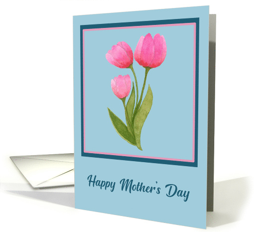 Happy Mother's Day General Pink Tulips Floral Flowers... (1916926)