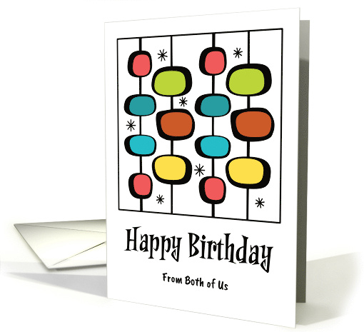 Happy Birthday From Couple Mid Century Modern Retro... (1918142)