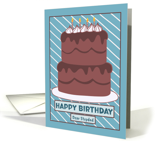 Happy Birthday Stepdad Double Chocolate Layer Cake... (1920838)