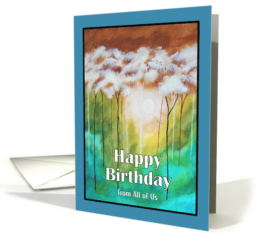 Happy Birthday From Group Landscape Skinny Trees Dawn... (1926238)