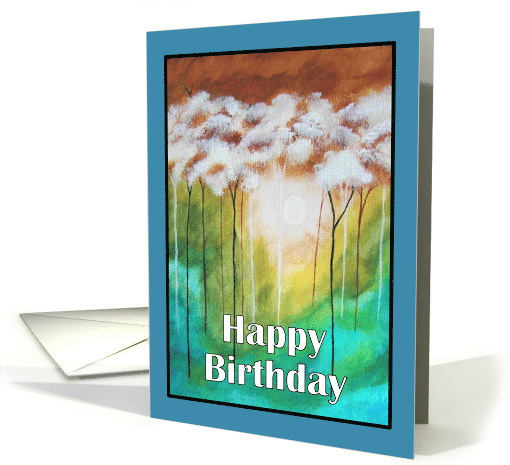 Happy Birthday General Landscape Skinny Trees Dawn... (1926240)