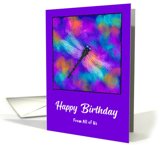 Happy Birthday From Group Dragonfly Abstract Flowers... (1927726)
