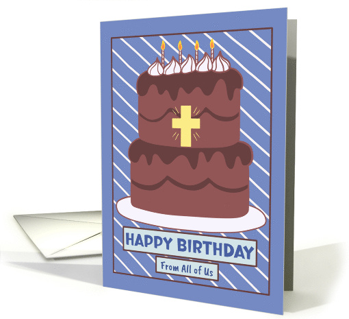 Happy Birthday From Group Christian Church Chocolate Cake... (1927820)