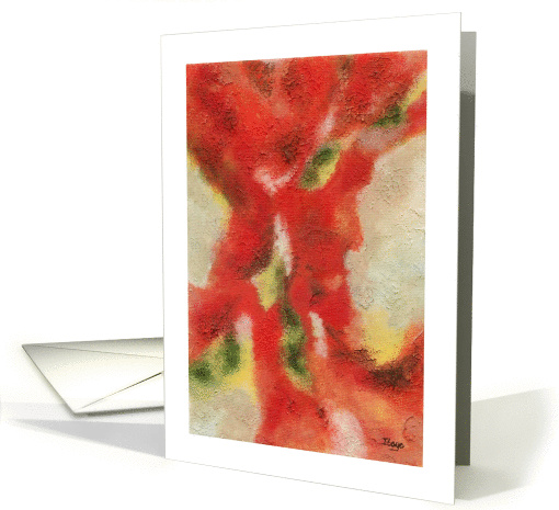Happy Birthday, Go With the Flow, Abstract Art Painting card (366809)