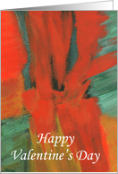 Valentine’s Day, Husband, Abstract Art Painting card