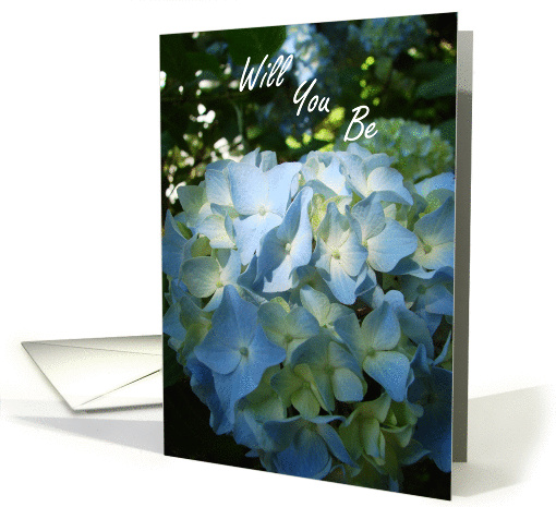 Bridesmaid Request - Hydrangea card (369959)
