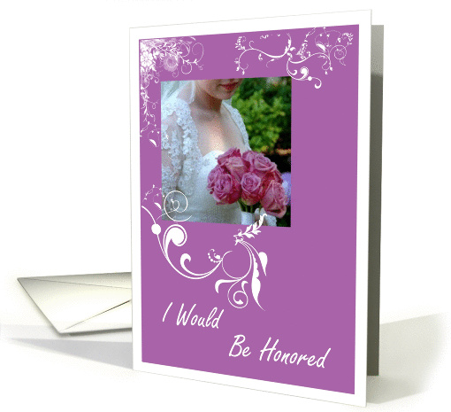 Sister Bridesmaid Maid Of Honor Request card (372411)