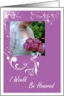Sister Bridesmaid Maid Of Honor Request card