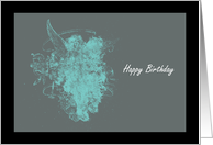 Happy Birthday Romance Abstract Victorian card