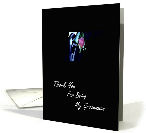 Groomsman - Thank You card (381231)