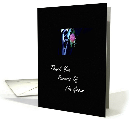 Parents Of The Groom - Thank You card (381511)