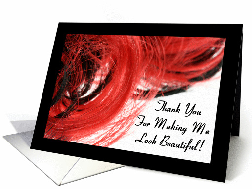 Hairdresser/Makeup Artist - Thank You card (386482)