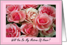 Matron Of Honor Sister - Invitation Request card