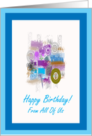 Happy Birthday From Group - Digital Art card