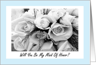 Be My Maid Of Honor? Wedding Request Invitation card