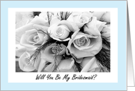 Friend Be My Bridesmaid? Wedding Request Invitation card