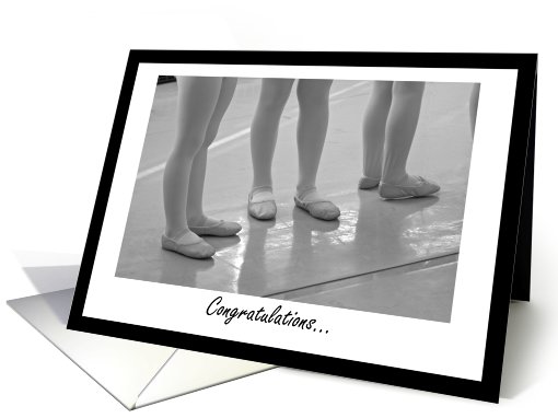 Congratulations - Dance Ballet card (403936)