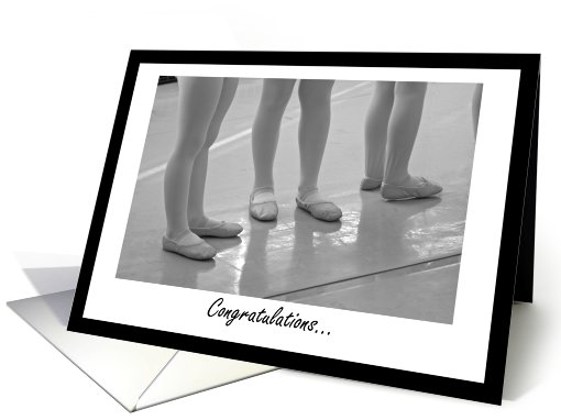 Congratulations - Dance Recital card (403943)