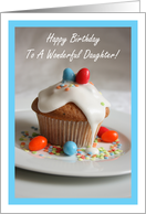Happy Birthday Daughter - Cupcake card