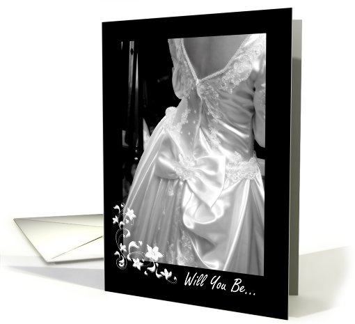 Wedding Bridesmaid Request Invitation card (408913)