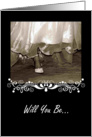 Sister Friend Will You Be My Matron Of Honor? - Request Invitation card