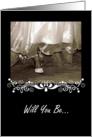 Sister Friend Will You Be My Maid Of Honor? - Request Invitation card