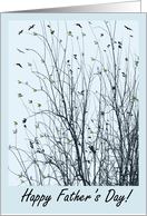 Happy Father’s Day Dad Father Outdoors Soaring Birds Trees Nature card