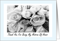 Thank You Best Friend Matron Of Honor card