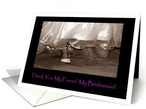 Thank You Friend Bridesmaid card (559300)
