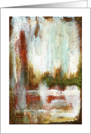 Interval, Abstract Landscape Art Painting, Trees and Nature card