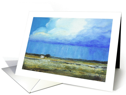 A Perfect Storm, Abstract Landscape Art Painting, Tiny... (847102)