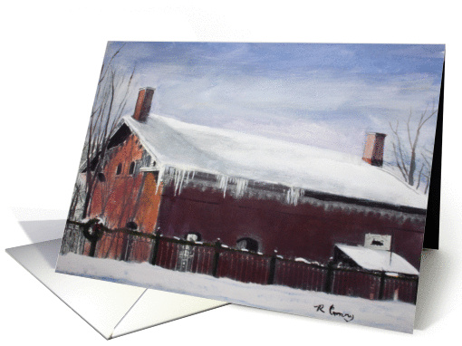 Merry Christmas Train Depot
 card (372260)