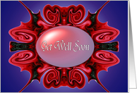 Get Well Soon flowers card
