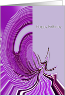 purple Birthday card