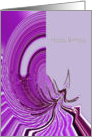 purple Birthday card