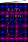 Happy Birthday Pink and Blue Card