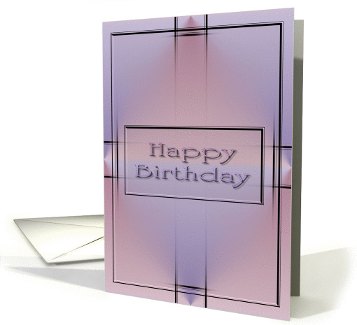 Happy Birthday  abstract Design card (370543)
